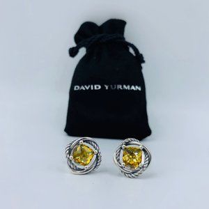 David Yurman Infinity Citrine Stud Earrings